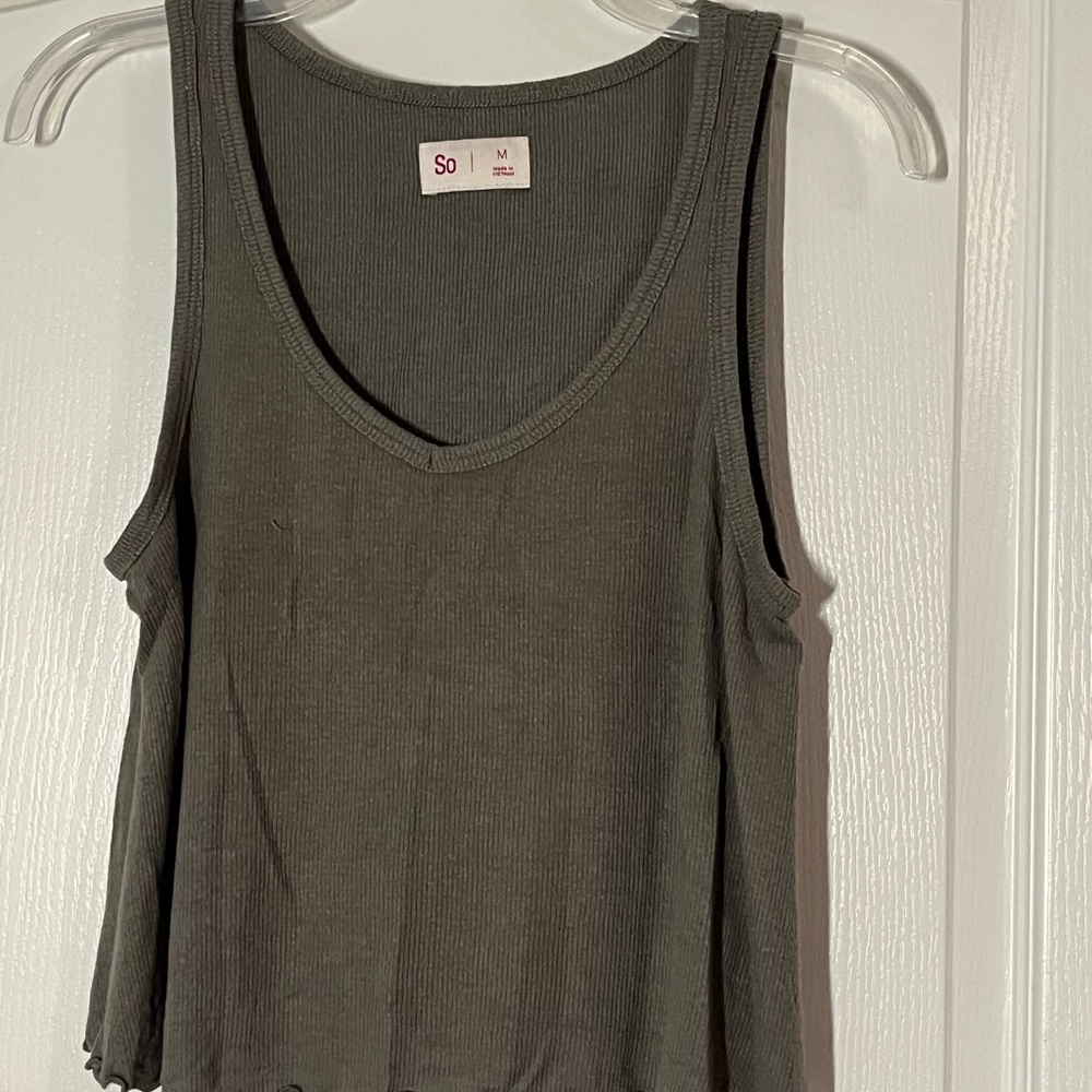 SO Women's Olive Tank Top